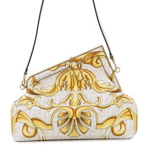 FENDI Fendace First Size Medium Nylon Ivory/Yellow
